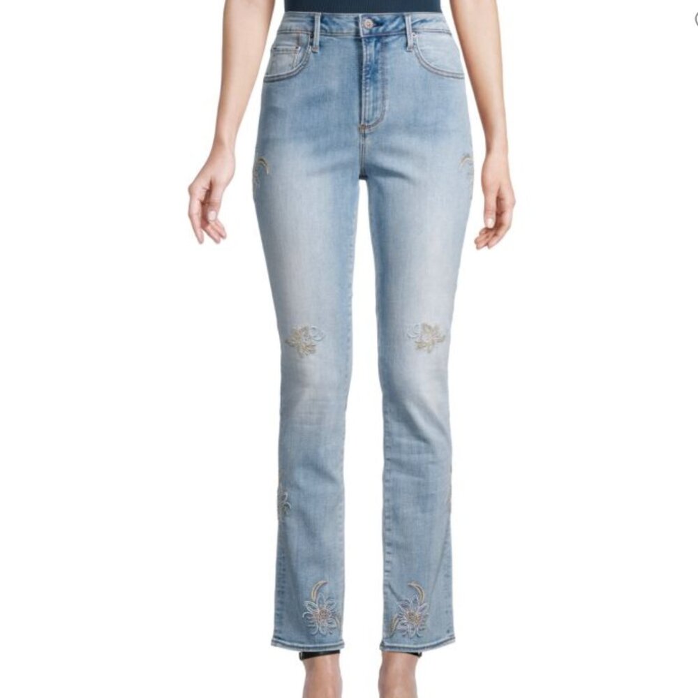 DRIFTWOOD NWT Audrey Medium Wash Embroidered Jeans size 27
